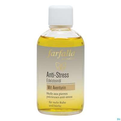 Sie sehen eine Packung Farfalla Edelsteinoel Anti-stress 100ml, Produktbild: 01 Farfalla Edelsteinoel Anti-stress 100ml, A-Nr.: 5675599 - 01