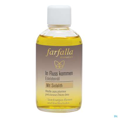 Sie sehen eine Packung Farfalla Edelsteinoel In Fluss Kommen 100ml, Produktbild: 01 Farfalla Edelsteinoel In Fluss Kommen 100ml, A-Nr.: 5675636 - 01