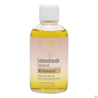 Sie sehen eine Packung Farfalla Edelsteinoel Lebensfreude 100ml, Produktbild: 01 Farfalla Edelsteinoel Lebensfreude 100ml, A-Nr.: 5675665 - 01