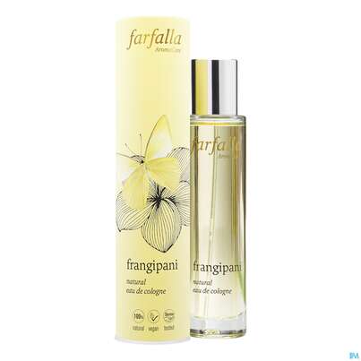 Sie sehen eine Packung Farfalla Frangipani Natural Eau De Cologne 50ml, Produktbild: 01 Farfalla Frangipani Natural Eau De Cologne 50ml, A-Nr.: 4522540 - 01