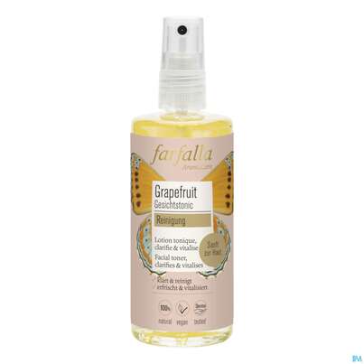 Sie sehen eine Packung Farfalla Grapefruit Gesichtstonic 100ml, Produktbild: 01 Farfalla Grapefruit Gesichtstonic 100ml, A-Nr.: 4860840 - 01