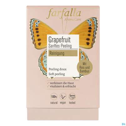 Sie sehen eine Packung Farfalla Grapefruit Reinigung-peeling 10x 7 70ml, Produktbild: 01 Farfalla Grapefruit Reinigung-peeling 10x 7 70ml, A-Nr.: 4860863 - 01