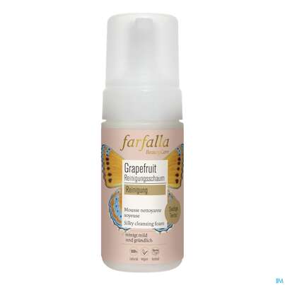 Sie sehen eine Packung Farfalla Grapefruit Reinigung-schaum 120ml, Produktbild: 01 Farfalla Grapefruit Reinigung-schaum 120ml, A-Nr.: 4860892 - 01