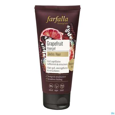 Sie sehen eine Packung Farfalla Haargel Grapefruit 100ml, Produktbild: 01 Farfalla Haargel Grapefruit 100ml, A-Nr.: 5246496 - 01