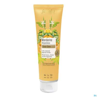 Sie sehen eine Packung Farfalla Mandarine/carpe Diem Koerperlotion 150ml, Produktbild: 02 Farfalla Mandarine/carpe Diem Koerperlotion 150ml, A-Nr.: 4861118 - 02
