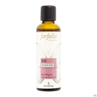 Sie sehen eine Packung Farfalla Pflegeoel/bio Hanf Regenerierend 75ml, Produktbild: 01 Farfalla Pflegeoel/bio Hanf Regenerierend 75ml, A-Nr.: 5355328 - 01