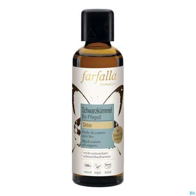 Sie sehen eine Packung Farfalla Pflegeoel/bio Schwarzkuemmel Detox 75ml, Produktbild: 02 Farfalla Pflegeoel/bio Schwarzkuemmel Detox 75ml, A-Nr.: 4860633 - 02
