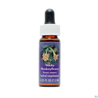 Sie sehen eine Packung Fes Sticky Monkeyflower 7,5ml, Produktbild: 01 Fes Sticky Monkeyflower 7,5ml, A-Nr.: 2155066 - 01