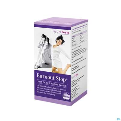 Sie sehen eine Packung Figureform Kapseln Burnout Stop 90st, Produktbild: 03 Figureform Kapseln Burnout Stop 90st, A-Nr.: 3841622 - 03