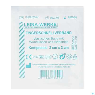 Fingerverbaende Leina Schnellverband 3x3 1st, A-Nr.: 4588645 - 02