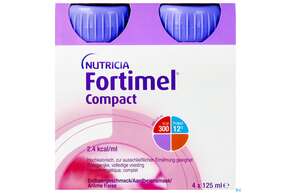 Fortimel/compact/2.4 125ml Vitalflasche Erdbeere 24st, A-Nr.: 4293967 - 01