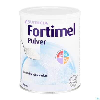 Sie sehen eine Packung Fortimel/pulver Dose 335g Neutral 12st, Produktbild: 01 Fortimel/pulver Dose 335g Neutral 12st, A-Nr.: 3994515 - 01