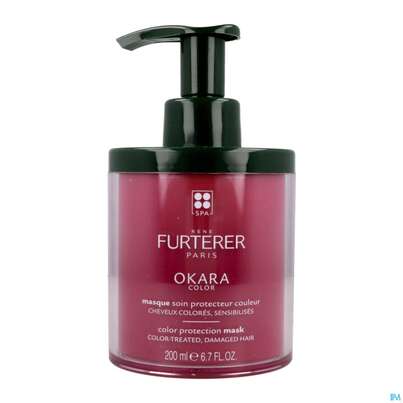 Sie sehen eine Packung Furterer Okara Color Farbschutz-maske 200ml, Produktbild: 03 Furterer Okara Color Farbschutz-maske 200ml, A-Nr.: 5439798 - 03