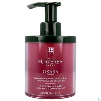 Sie sehen eine Packung Furterer Okara Color Farbschutz-maske 200ml, Produktbild: 04 Furterer Okara Color Farbschutz-maske 200ml, A-Nr.: 5439798 - 04