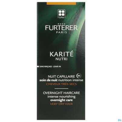 Sie sehen eine Packung Furterer Shea-butter Nutri Nährende Nachtpflege 75ml, Produktbild: 01 Furterer Shea-butter Nutri Nährende Nachtpflege 75ml, A-Nr.: 5439692 - 01