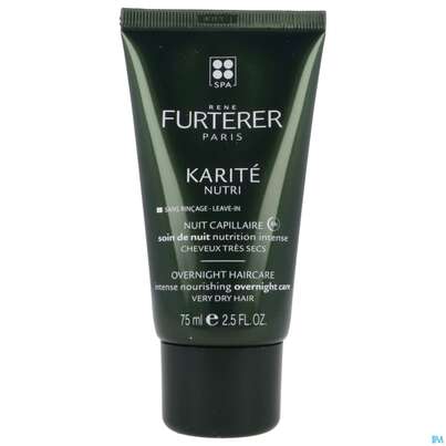 Sie sehen eine Packung Furterer Shea-butter Nutri Nährende Nachtpflege 75ml, Produktbild: 04 Furterer Shea-butter Nutri Nährende Nachtpflege 75ml, A-Nr.: 5439692 - 04