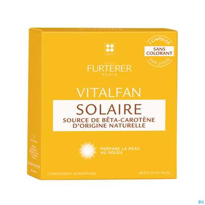 Sie sehen eine Packung Furterer Vitalfan Solaire 30 St, Produktbild: 02 Furterer Vitalfan Solaire 30 St, A-Nr.: 5440011 - 02