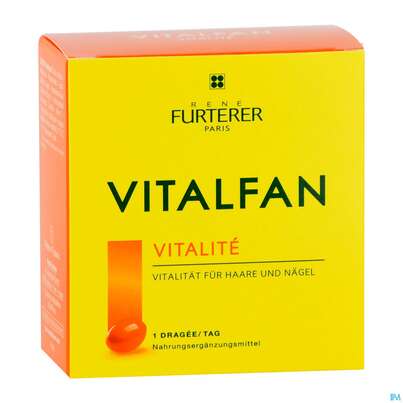 Sie sehen eine Packung Furterer Vitalfan Vitalität Kraft 30 St, Produktbild: 04 Furterer Vitalfan Vitalität Kraft 30 St, A-Nr.: 5439999 - 04