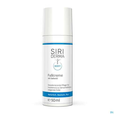 Sie sehen eine Packung Fuss Creme Siriderma 50ml, Produktbild: 02 Fuss Creme Siriderma 50ml, A-Nr.: 5565304 - 02