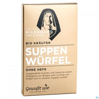 Sie sehen eine Packung Gewusst Wie Bio Hildegard Suppenwuerfel 96g, Produktbild: 02 Gewusst Wie Bio Hildegard Suppenwuerfel 96g, A-Nr.: 4595728 - 02