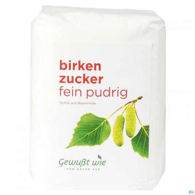 Sie sehen eine Packung Gewusst Wie Birkenzucker Fein Pudrig 600g, Produktbild: 02 Gewusst Wie Birkenzucker Fein Pudrig 600g, A-Nr.: 4159619 - 02