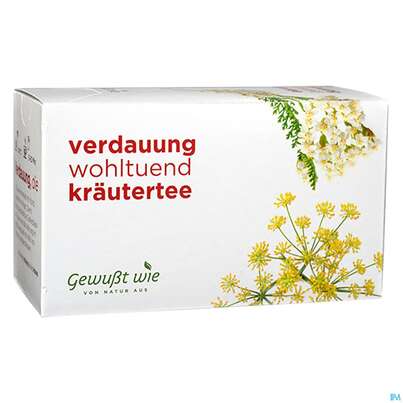 Sie sehen eine Packung Gewusst Wie Tee/beutel Verdauung 20st, Produktbild: 01 Gewusst Wie Tee/beutel Verdauung 20st, A-Nr.: 4622750 - 01