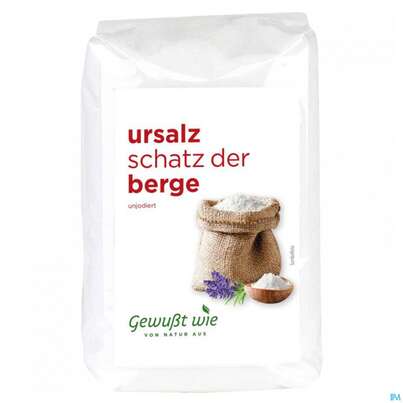 Sie sehen eine Packung Gewusst Wie Ursalz 1kg, Produktbild: 02 Gewusst Wie Ursalz 1kg, A-Nr.: 4110607 - 02