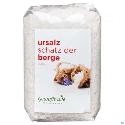 Sie sehen eine Packung Gewusst Wie Ursalz Grob 1kg, Produktbild: 01 Gewusst Wie Ursalz Grob 1kg, A-Nr.: 4743525 - 01