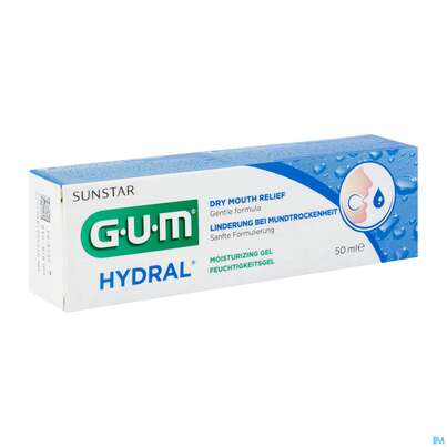 Sie sehen eine Packung Gum Pflege B.mundtrockenheit Hydral Feuchtigkeitsgel 6000 50ml, Produktbild: 02 Gum Pflege B.mundtrockenheit Hydral Feuchtigkeitsgel 6000 50ml, A-Nr.: 4335967 - 02