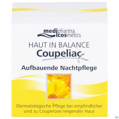 Sie sehen eine Packung Hib Coupeliac Nacht Pflege Aufbauend 50ml, Produktbild: 01 Hib Coupeliac Nacht Pflege Aufbauend 50ml, A-Nr.: 4117408 - 01