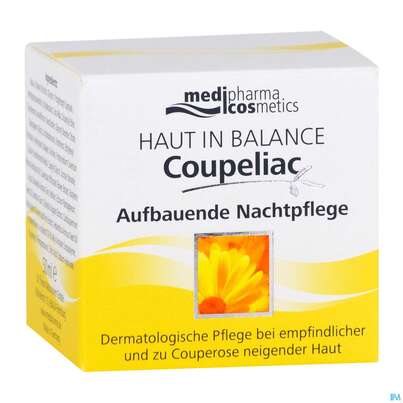 Sie sehen eine Packung Hib Coupeliac Nacht Pflege Aufbauend 50ml, Produktbild: 05 Hib Coupeliac Nacht Pflege Aufbauend 50ml, A-Nr.: 4117408 - 05