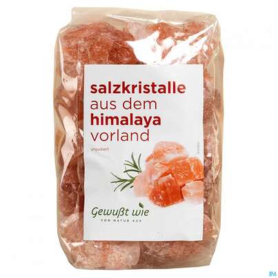 Sie sehen eine Packung Himalaya -gewusst Wie Salz Steine 1kg, Produktbild: 01 Himalaya -gewusst Wie Salz Steine 1kg, A-Nr.: 4110524 - 01
