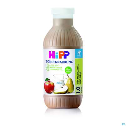 Sie sehen eine Packung Hipp/sondennahrung Ab 1 Jahr Milch Apfel/birne 1,0 Kcal/ml 0,5l 2625- 12st, Produktbild: 01 Hipp/sondennahrung Ab 1 Jahr Milch Apfel/birne 1,0 Kcal/ml 0,5l 2625- 12st, A-Nr.: 4353221 - 01