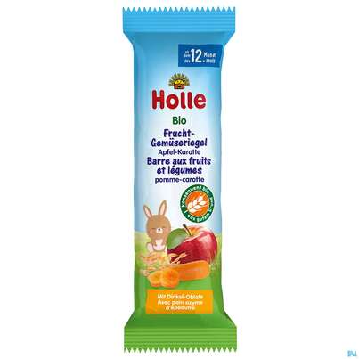 Sie sehen eine Packung Holle Baby/fruchtgemueseriegel Apfel-karotte 25g Frcht 25g, Produktbild: 02 Holle Baby/fruchtgemueseriegel Apfel-karotte 25g Frcht 25g, A-Nr.: 5412902 - 02