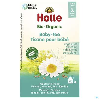 Sie sehen eine Packung Holle Babytee Bio 30g 20st, Produktbild: 03 Holle Babytee Bio 30g 20st, A-Nr.: 5083456 - 03