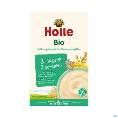 Sie sehen eine Packung Holle Demeter Bio 3-korn Brei 250g, Produktbild: 01 Holle Demeter Bio 3-korn Brei 250g, A-Nr.: 2364195 - 01