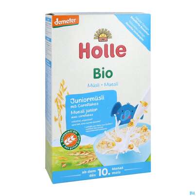 Sie sehen eine Packung Holle Demeter Bio Junior Muesli Mehrkorn +cornflakes 250g, Produktbild: 04 Holle Demeter Bio Junior Muesli Mehrkorn +cornflakes 250g, A-Nr.: 4490797 - 04