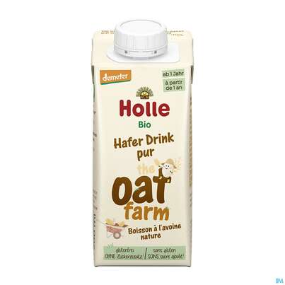 Sie sehen eine Packung Holle Demeter Haferdrink Ab 1 Jahr 200ml, Produktbild: 01 Holle Demeter Haferdrink Ab 1 Jahr 200ml, A-Nr.: 5718015 - 01