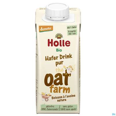 Sie sehen eine Packung Holle Demeter Haferdrink Ab 1 Jahr 200ml, Produktbild: 02 Holle Demeter Haferdrink Ab 1 Jahr 200ml, A-Nr.: 5718015 - 02