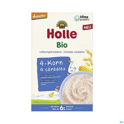 Holle Vollkorngetreidebrei 4-korn Ab 6.monat 250g, A-Nr.: 5717990 - 01