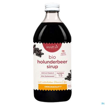 Holunderbeer Sirup Bio Gewusst Wie 500ml, A-Nr.: 3386129 - 01