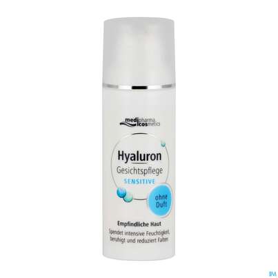 Sie sehen eine Packung Hyaluron Gesichtspflege Sensitive 50ml, Produktbild: 07 Hyaluron Gesichtspflege Sensitive 50ml, A-Nr.: 4624246 - 07