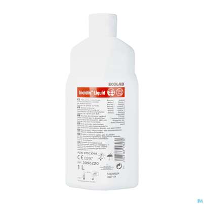 Sie sehen eine Packung Incidin Liquid 1l, Produktbild: 02 Incidin Liquid 1l, A-Nr.: 2180466 - 02