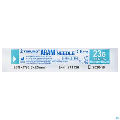 Sie sehen eine Packung Injektionsspritzen U.zubeh. Einmalkanuelen Terumo 0,60x 25 Lull 16 1st, Produktbild: 01 Injektionsspritzen U.zubeh. Einmalkanuelen Terumo 0,60x 25 Lull 16 1st, A-Nr.: 4180447 - 01