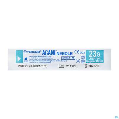 Sie sehen eine Packung Injektionsspritzen U.zubeh. Einmalkanuelen Terumo 0,60x 25 Lull 16 1st, Produktbild: 02 Injektionsspritzen U.zubeh. Einmalkanuelen Terumo 0,60x 25 Lull 16 1st, A-Nr.: 4180447 - 02