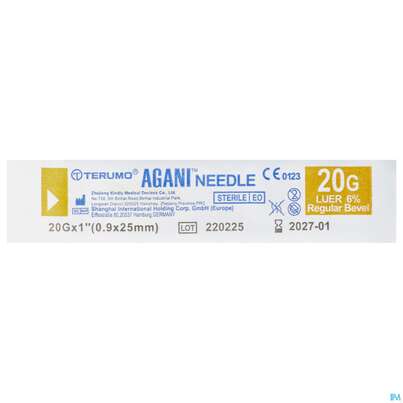 Injektionsspritzen U.zubeh. Einmalkanuelen Terumo/luer +luer Lock 0,90x 25mm 1st, A-Nr.: 4238572 - 01