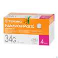 Sie sehen eine Packung Injektionsspritzen U.zubeh. Einmalkanuelen Terumo/nanopass 34g 0,18x 4mm 100pk, Produktbild: 02 Injektionsspritzen U.zubeh. Einmalkanuelen Terumo/nanopass 34g 0,18x 4mm 100pk, A-Nr.: 4187627 - 02
