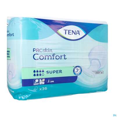 Sie sehen eine Packung Inkontinenz Tena Comfort Einlage Super 758136 36st, Produktbild: 04 Inkontinenz Tena Comfort Einlage Super 758136 36st, A-Nr.: 4306279 - 04