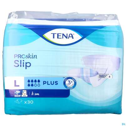 Sie sehen eine Packung Inkontinenz Tena Slip Plus L 710333 30st, Produktbild: 01 Inkontinenz Tena Slip Plus L 710333 30st, A-Nr.: 2867217 - 01