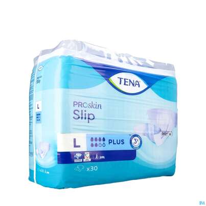 Sie sehen eine Packung Inkontinenz Tena Slip Plus L 710333 30st, Produktbild: 02 Inkontinenz Tena Slip Plus L 710333 30st, A-Nr.: 2867217 - 02